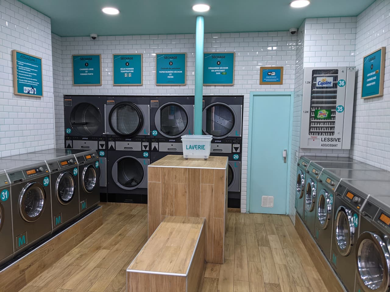 Self shop service laundry